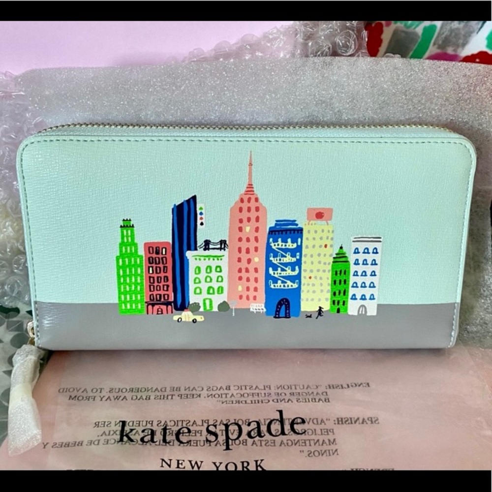Kate Spade Rock Center Zip Around Wallet